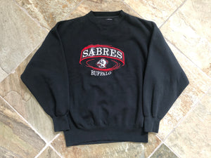 Vintage Buffalo Sabres Goat Head Hockey Sweatshirt, Size Large