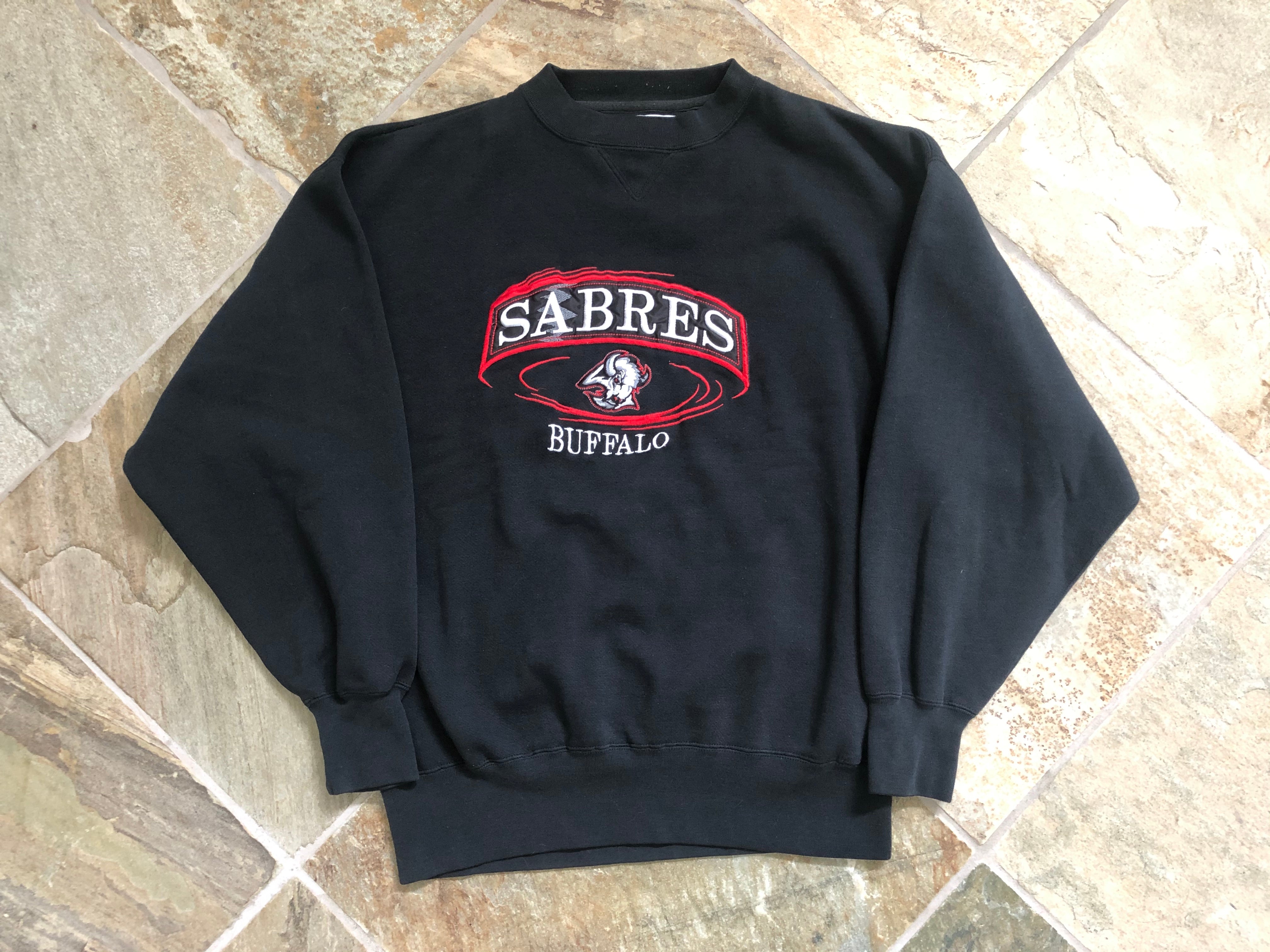 Vintage Buffalo Sabres Goat Head Logo 7 Hockey Sweatshirt, Size XL – Stuck  In The 90s Sports