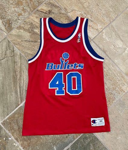 Vintage Washington Bullets Calbert Cheaney Champion Basketball Jersey, Size 44, Large