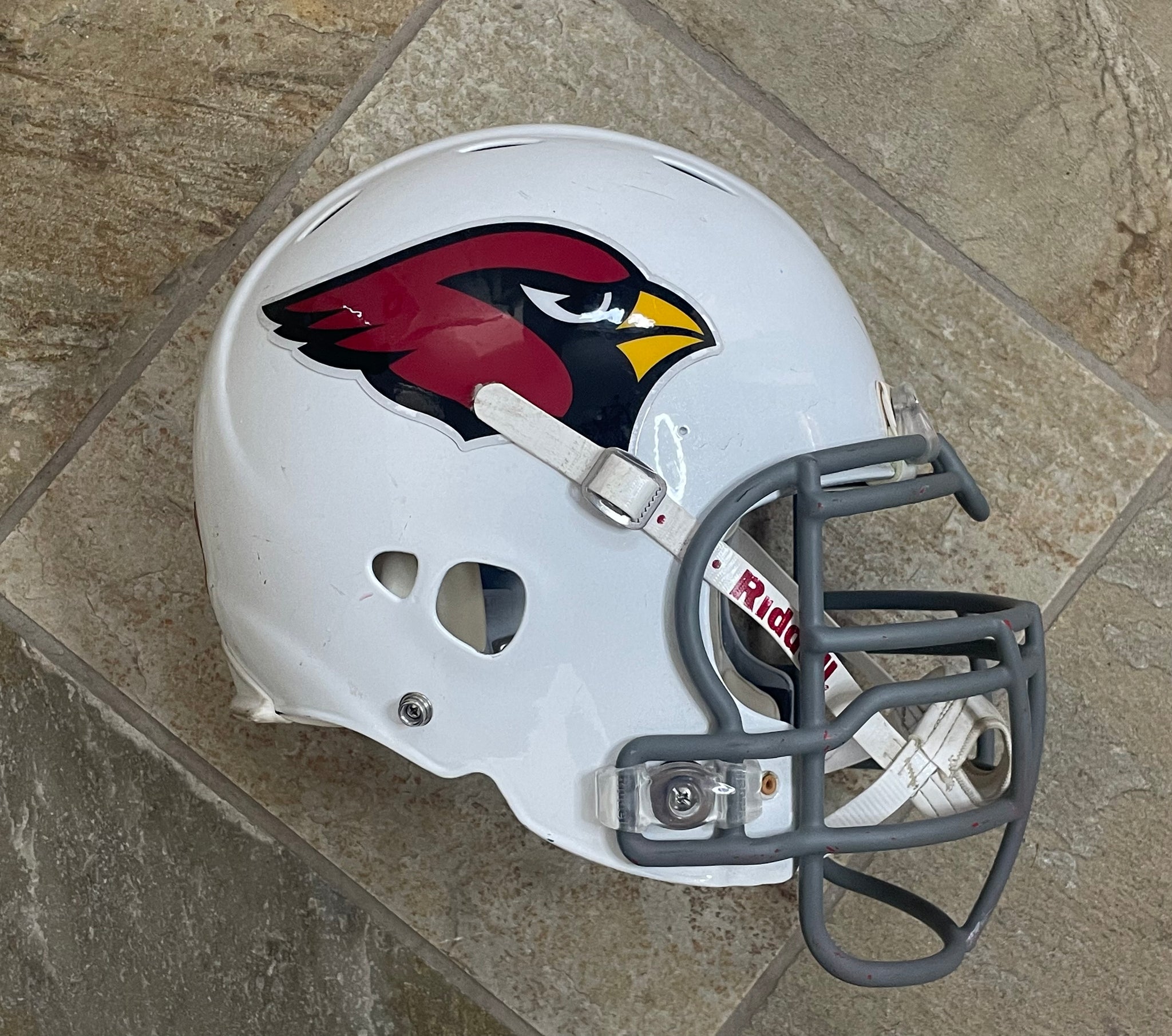 Arizona Cardinals Game Worn NFL Football Helmet ### – Stuck In The 90s Sports Arizona Cardinals Game Worn NFL Football Helmet ### – Stuck In The 90s Sports
