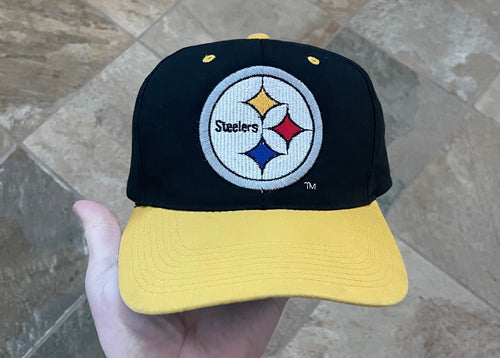 Vintage Pittsburgh Steelers Sports Specialties Script Snapback Football Hat