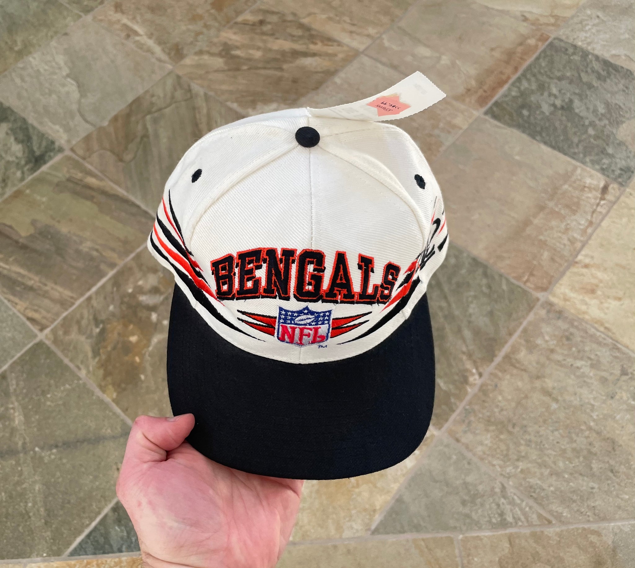 Vintage Cincinnati Bengals Logo Athletic Snapback Hat NFL Splash Wool