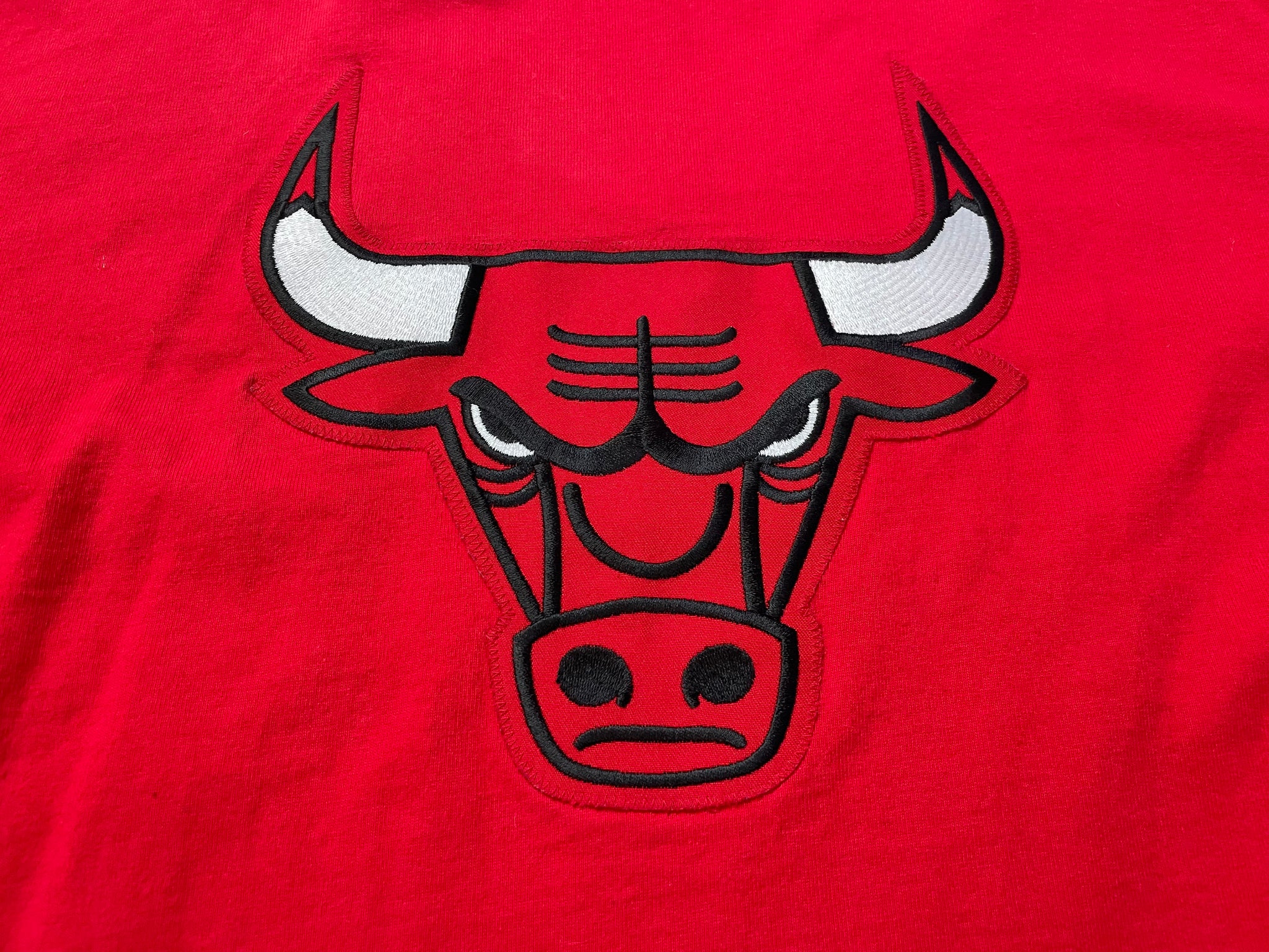 Vintage Chicago Bulls Champion Shooting Shirt Basketball Jersey, Size Large