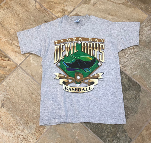 Vintage Tampa Bay Devil Rays Salem Sportswear Baseball Tshirt, Size Medium