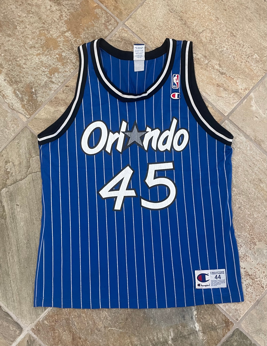 Vintage Orlando Magic Bo Outlaw Champion Basketball Jersey, Size 44, Large