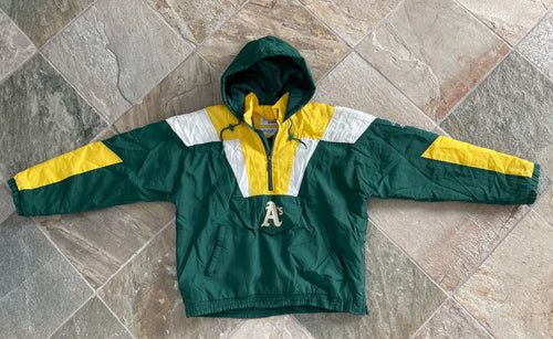 Vintage Oakland Athletics Starter Parka Baseball Jacket, Size Large