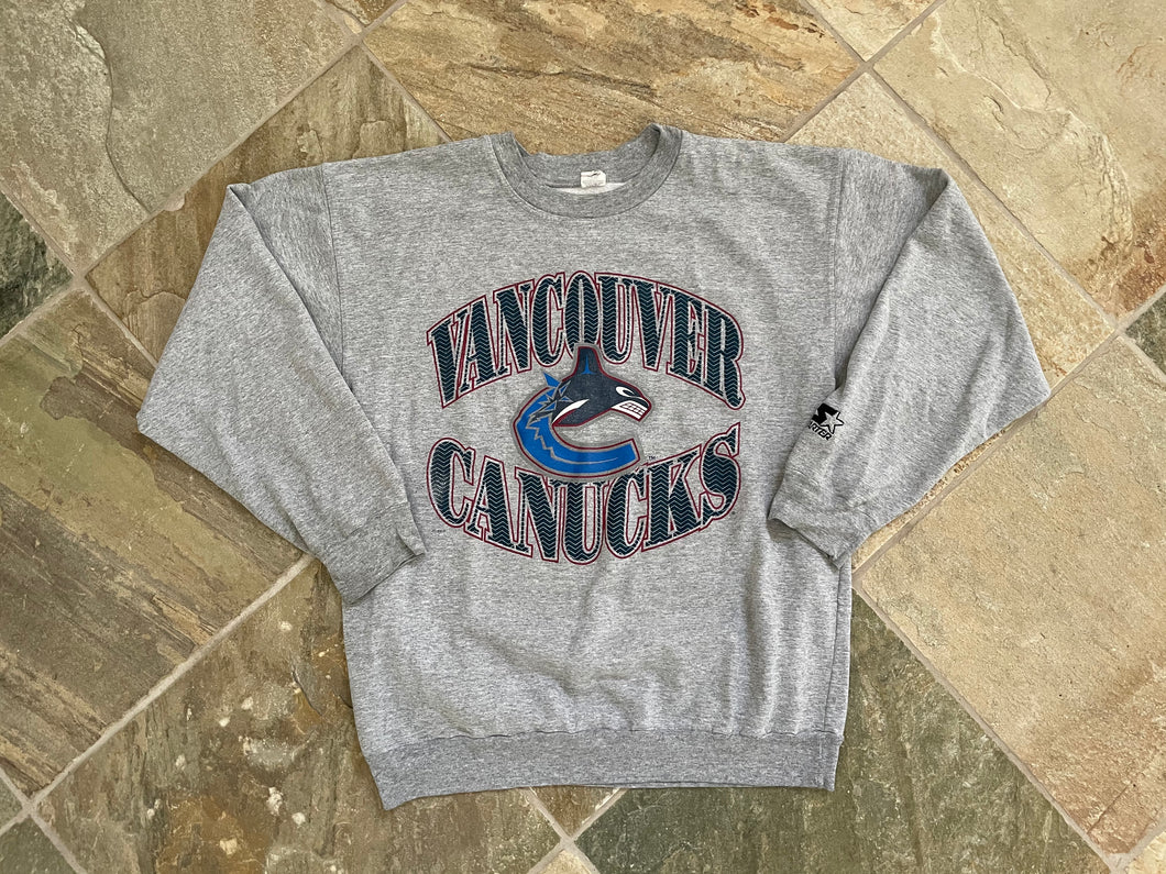 Vintage Vancouver Canucks Starter Hockey Sweatshirt, Size Large