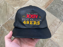 Load image into Gallery viewer, Vintage San Francisco 49ers Super Bowl XXIV Leather Strapback Football Hat