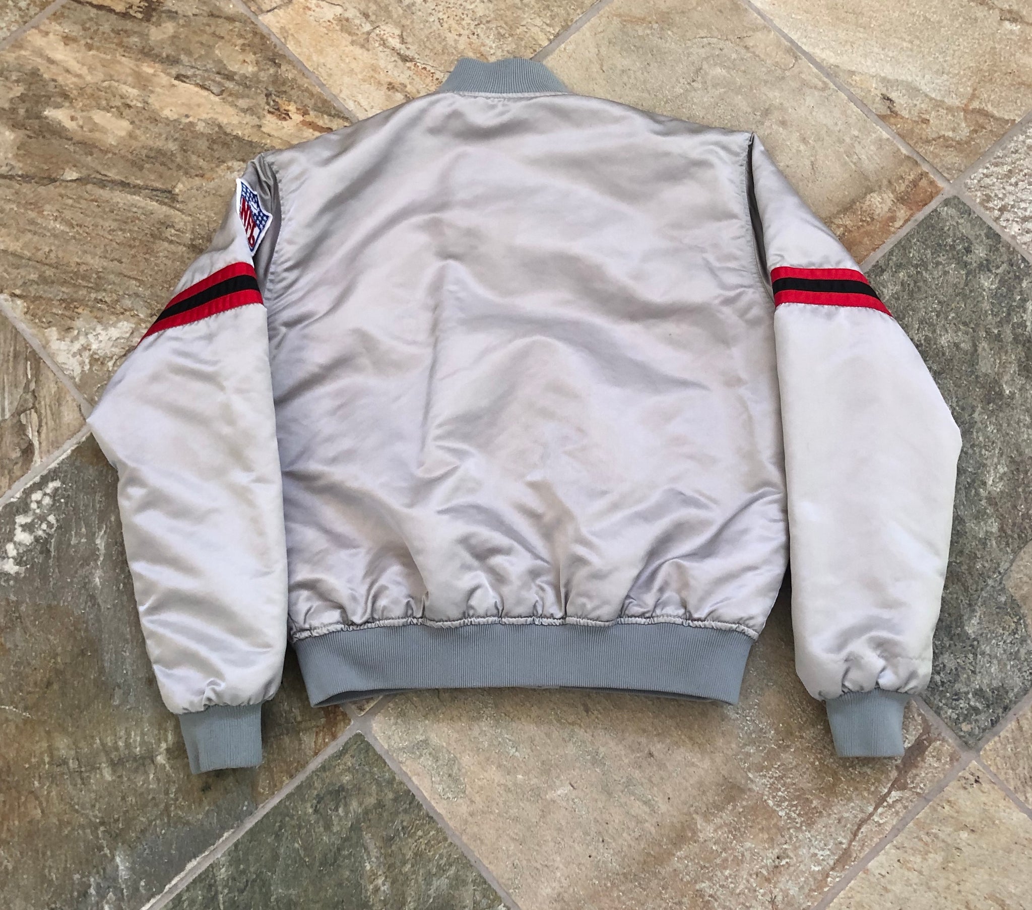 Vintage Atlanta Falcons Starter Silver Satin Football Jacket, Size Lar –  Stuck In The 90s Sports