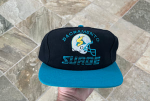 Vintage Sacramento Surge WLAF American Needle Snapback Football Hat