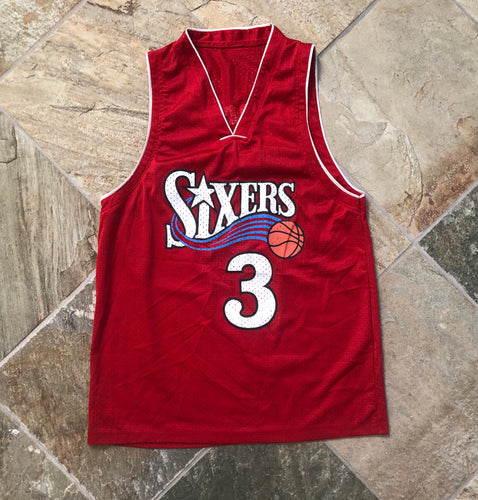 Vintage Philadelphia 76ers Allen Iverson Basketball Jersey, Size Large