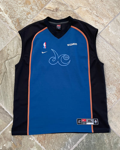 Vintage Washington Wizards Nike Warmup Up Basketball Jersey, Size XL