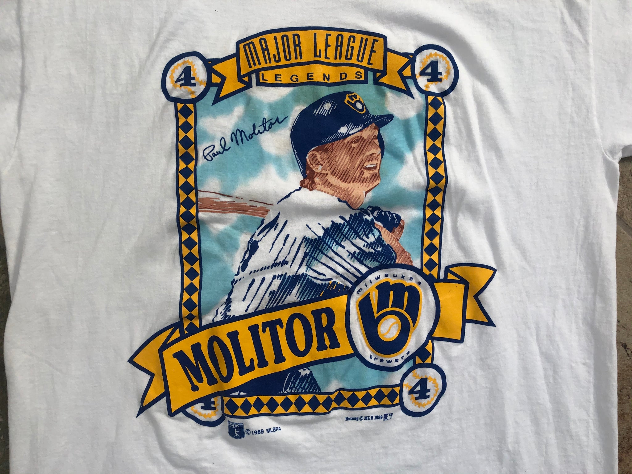 Vintage Milwaukee Brewers Paul Molitor Nutmeg Baseball Tshirt, Size XL –  Stuck In The 90s Sports