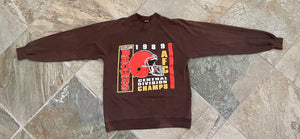 Vintage Cleveland Browns Central Division Champs Football Sweatshirt, Size medium