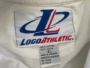 Vintage Los Angeles Rams Logo Athletic Polo Football Tshirt, Size XL