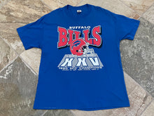 Load image into Gallery viewer, Vintage Buffalo Bills Super Bowl XXV Trench Football Tshirt, Size XL