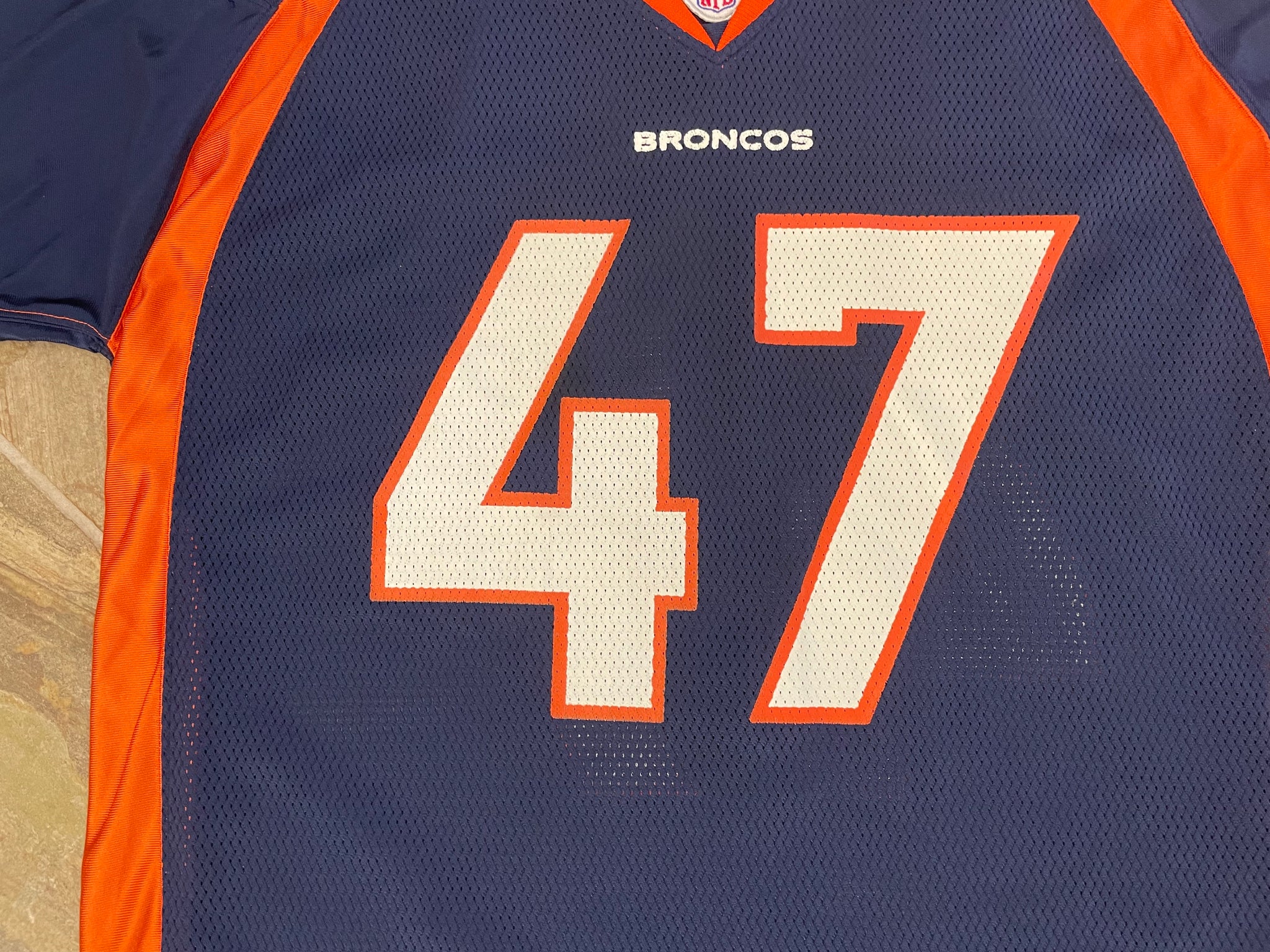 Vintage Denver Broncos John Lynch Reebok Football Jersey, Size