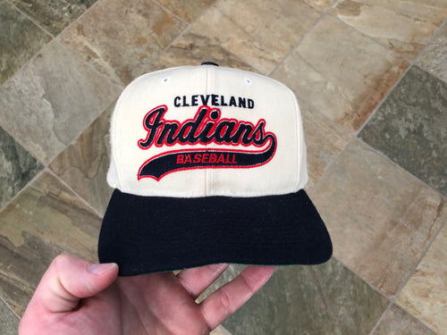 Vintage Cleveland Indians Starter Tailsweep Script Snapback Baseball Hat