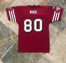 Load image into Gallery viewer, Vintage San Francisco 49ers Jerry Rice Champion Youth Football Jersey, Size 10-12, Medium