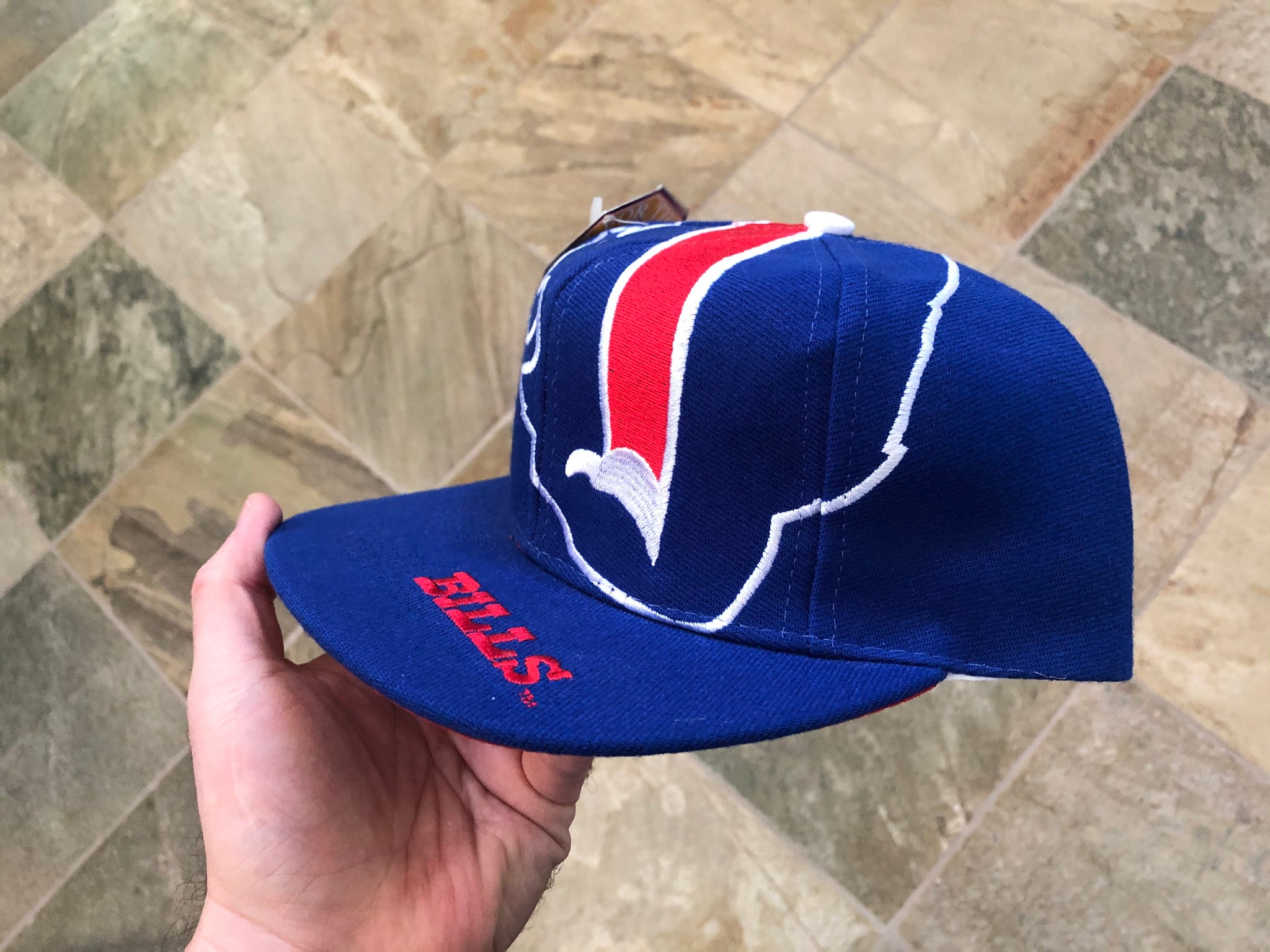 Buffalo Bills Vintage 90's Eastport Big Side Logo Snapback Cap Hat - N –  thecapwizard