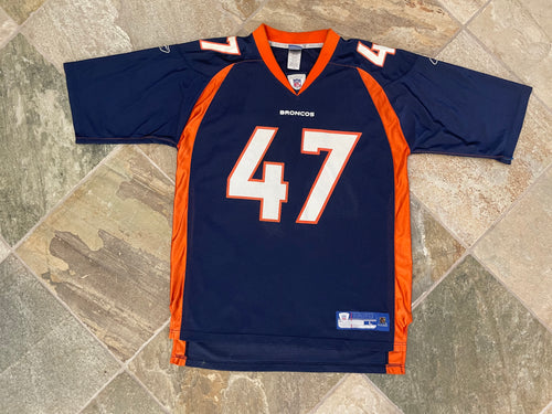 Vintage Denver Broncos John Lynch Reebok Football Jersey, Size Large