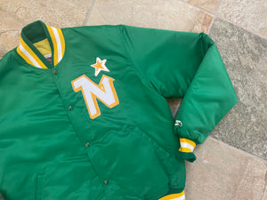 Vintage Minnesota North Stars Starter Satin Hockey Jacket, Size Large