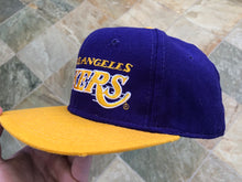 Load image into Gallery viewer, Vintage Los Angeles Lakers Sports Specialties Script Fitted Basketball Hat, Size 7 1/4