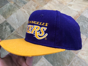 Vintage Los Angeles Lakers Sports Specialties Script Fitted Basketball Hat, Size 7 1/4