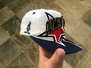 Vintage USA 1996 Atlanta Olympics Logo Athletic Snapback Hat ***