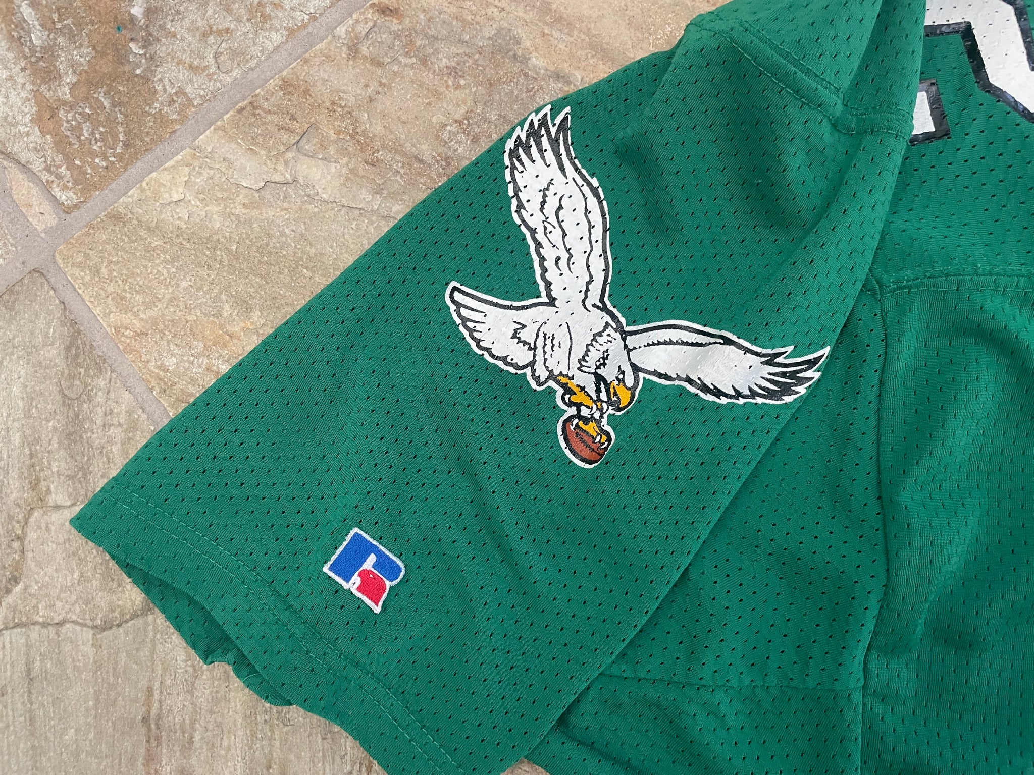 RANDALL CUNNINGHAM PHILADELPHIA EAGLES VINTAGE 1990'S RUSSELL ATHLETIC  JERSEY ADULT 48