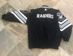 Vintage Oakland Raiders Starter Parka Football Jacket, Size Large