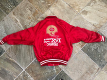 Load image into Gallery viewer, Vintage San Francisco 49ers Super Bowl XVI Champions Satin Football Jacket, Size XL