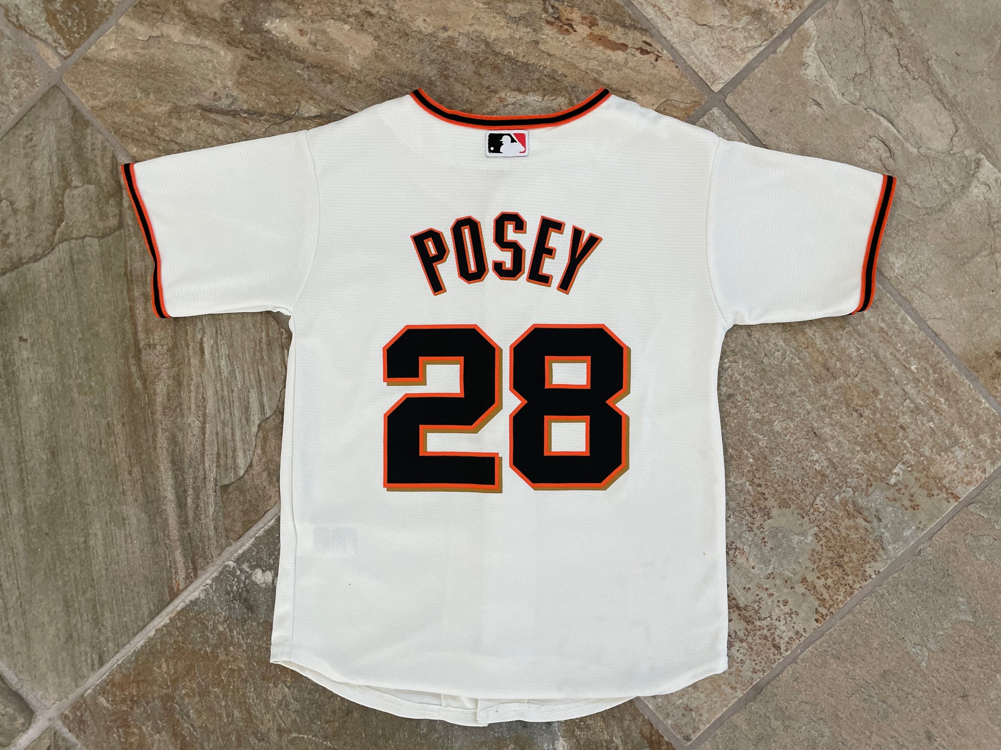 San Francisco Giants Majestic MLB Buster Posey Jersey Sz Kid S