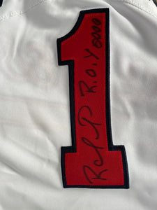 Vintage Atlanta Braves Rafael Furcal Russell Authentic Autographed Baseball Jersey, Size 48, XL