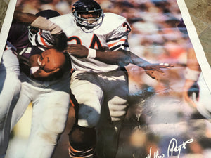 Vintage Chicago Bears Walter Payton NFL Football Poster