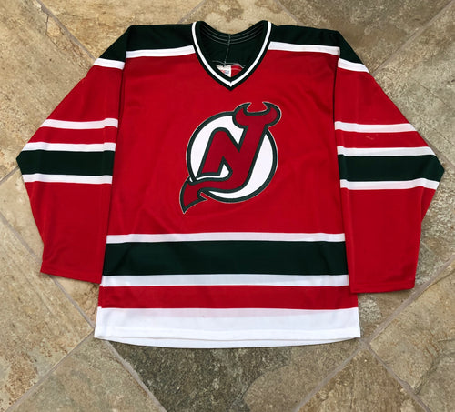 Vintage New Jersey Devils CCM Maska Hockey Jersey, Size Medium