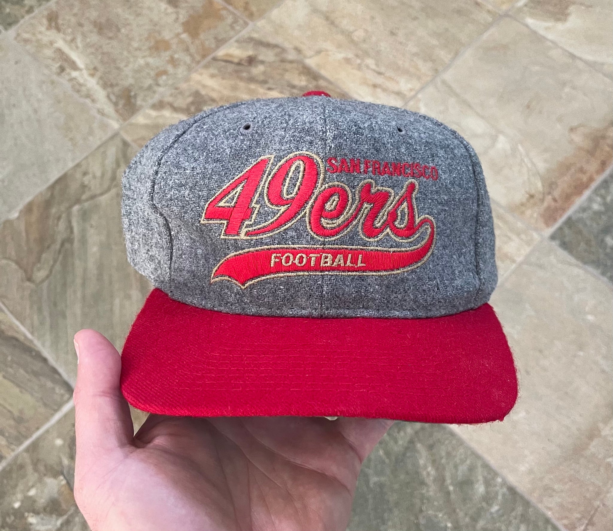 Vintage NFL San Francisco 49ers Starter Tailsweep Script Wool Snapback – 