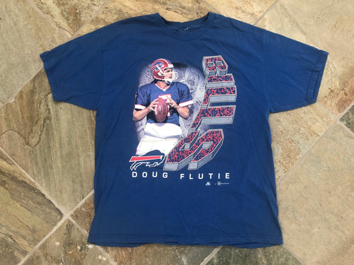 Vintage Buffalo Bills Doug Flutie QB Club Football Tshirt, Size XL