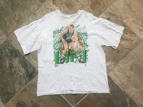 Vintage Boston Celtics Larry Bird Salem Sportswear Basketball Tshirt, Size Large