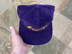 Vintage Los Angeles Lakers Sports Specialties Script Corduroy Snapback Basketball Hat