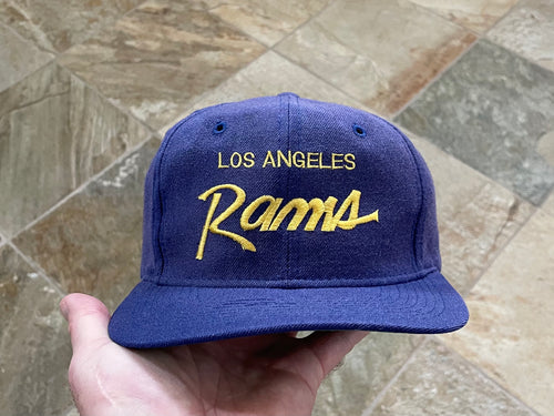 Vintage Los Angeles Rams Sports Specialties Script Snapback Football Hat