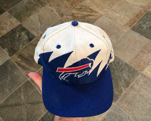Vintage Buffalo Bills Logo Athletic Sharktooth Snapback Football Hat.