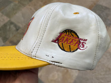 Load image into Gallery viewer, Vintage Los Angeles Lakers Leather Snapback Basketball Hat