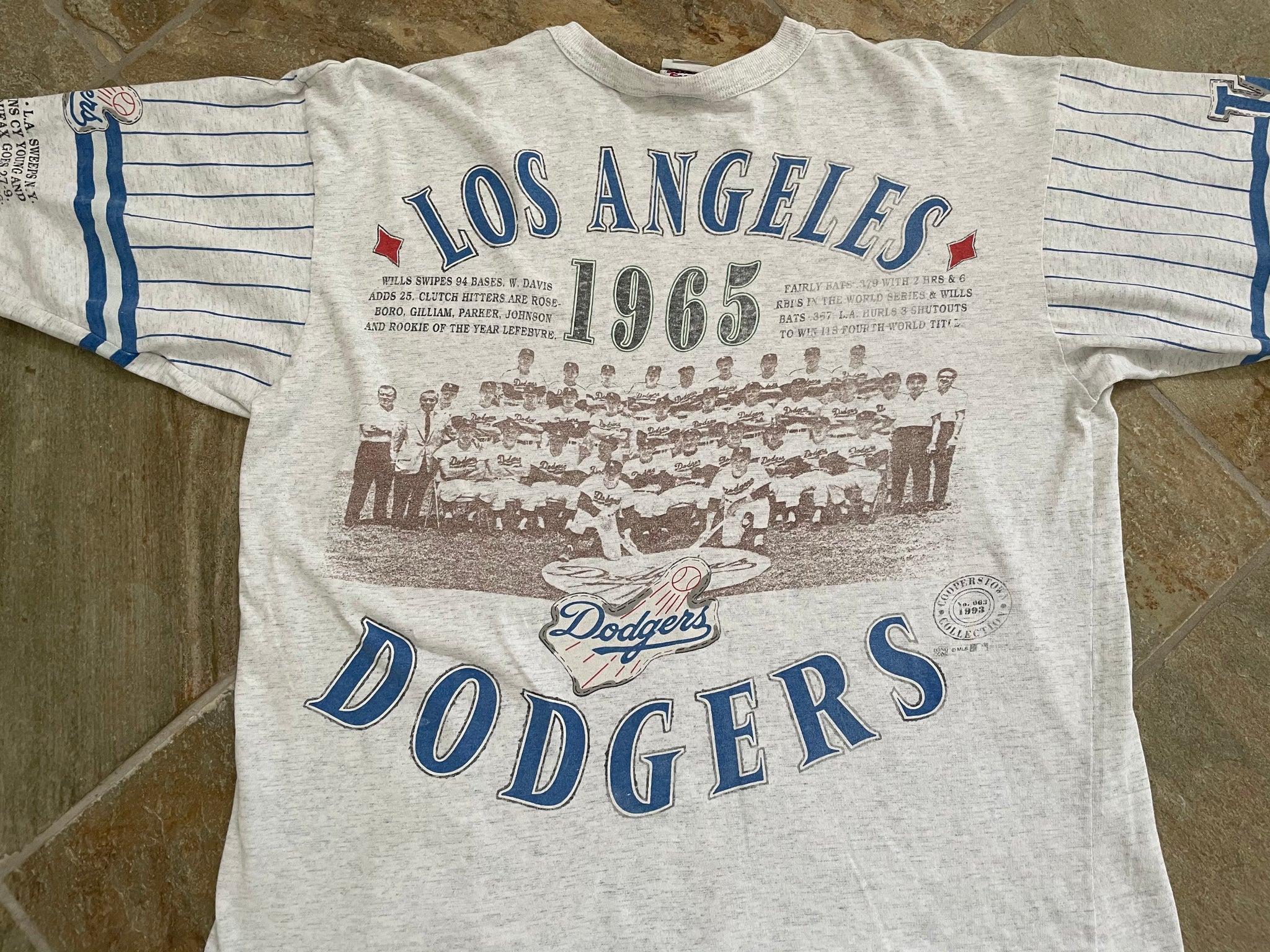 Vintage MLB (Long Gone) - Brooklyn Dodgers World Champions T-Shirt 1993 X-Large