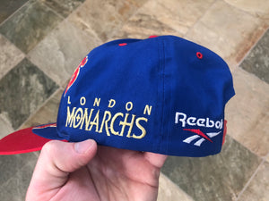 Vintage London Monarchs WLAF Reebok Snapback Football Hat