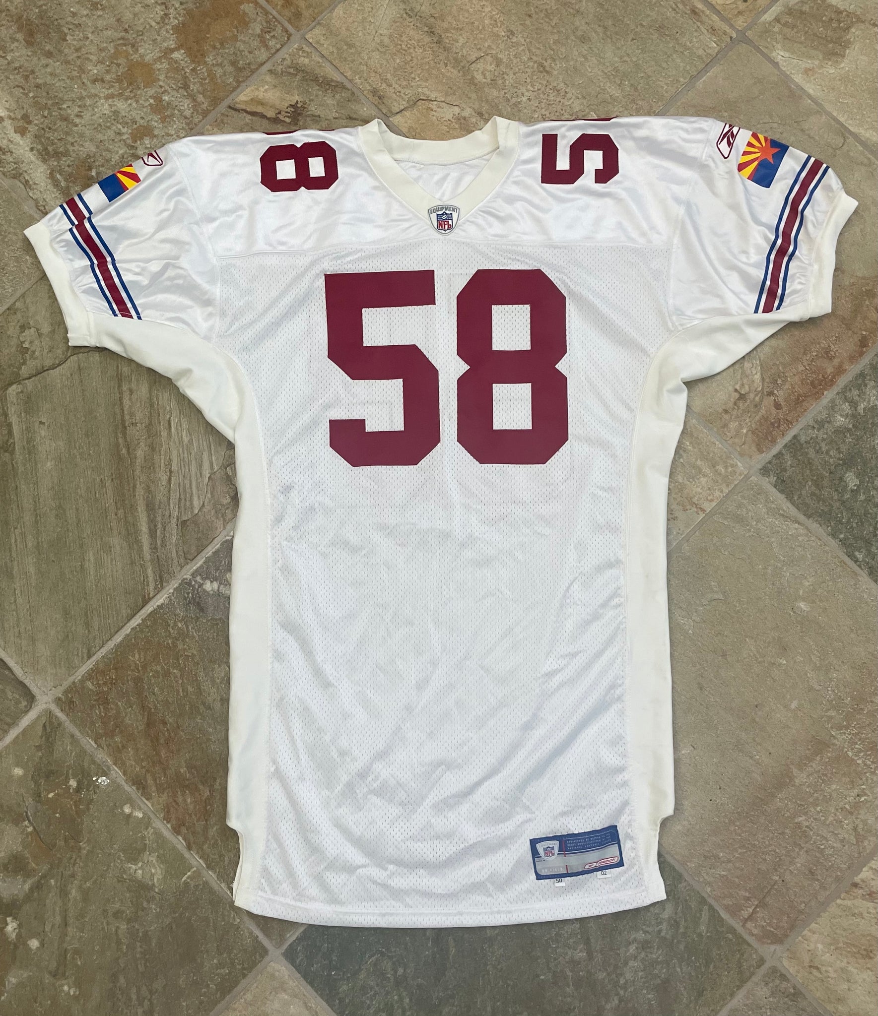 Arizona Cardinals NFL Reebok Vintage Team Worn Practice Jersey Rare