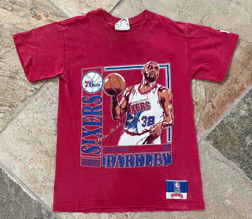 Vintage Philadelphia 76ers Charles Barkley Nutmeg Basketball TShirt, Size Small