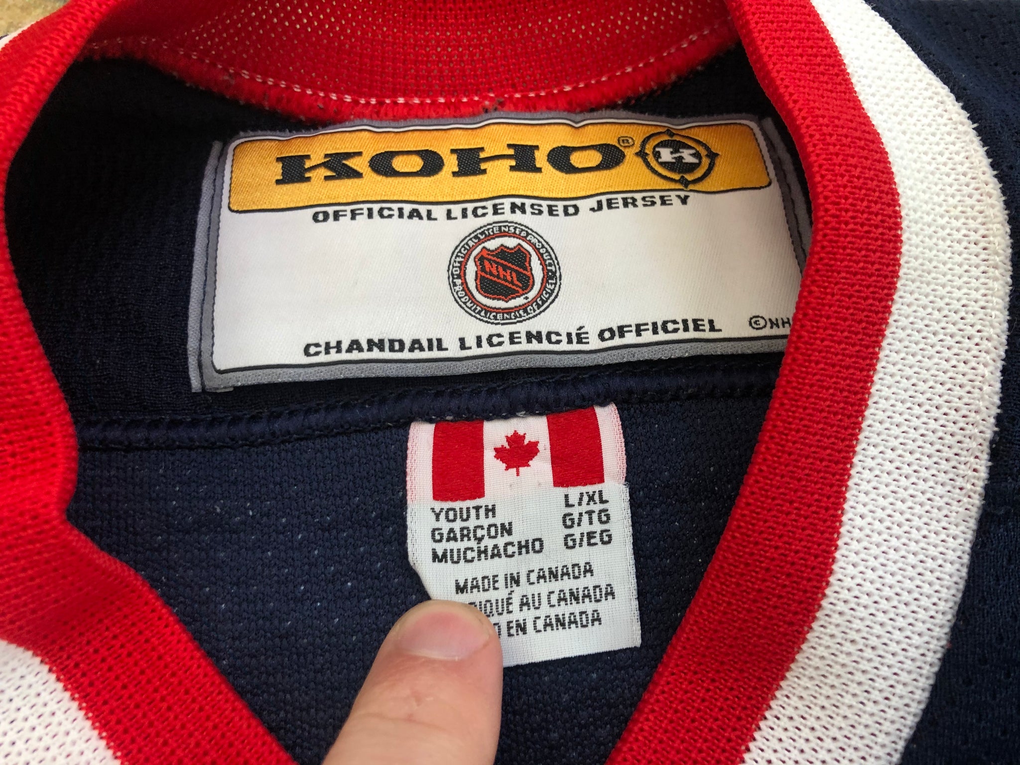 00's Rich Nash Columbus Blue Jackets Koho NHL Jersey Size Medium – Rare VNTG