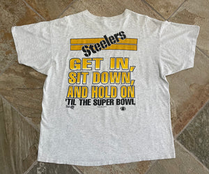 Vintage Steelers Shirt / 90s NFL Tee / Pittsburgh Promo Grap