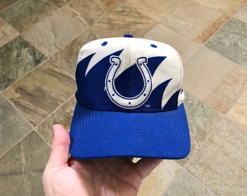 Vintage Indianapolis Colts Logo Athletic Sharktooth Snapback Football Hat